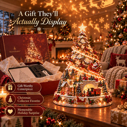⏳ Last day to save 49% –🎄🎅 MerryRealm Christmas Village Lightscape Tree