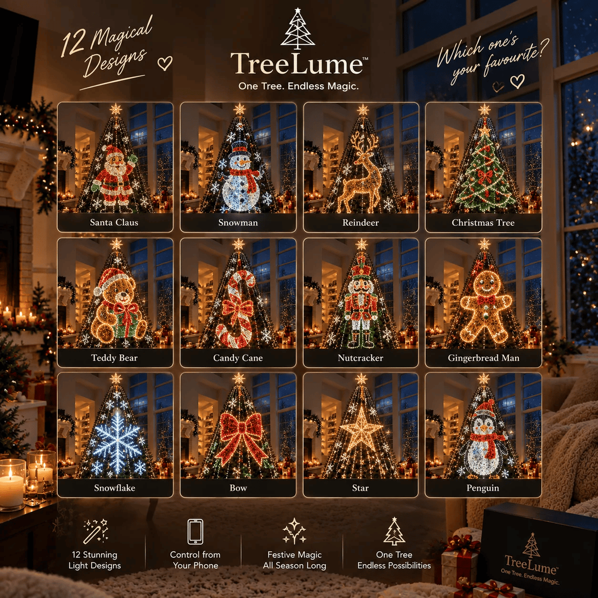 🎄Led Jingles Animated Christmas Tree Lights