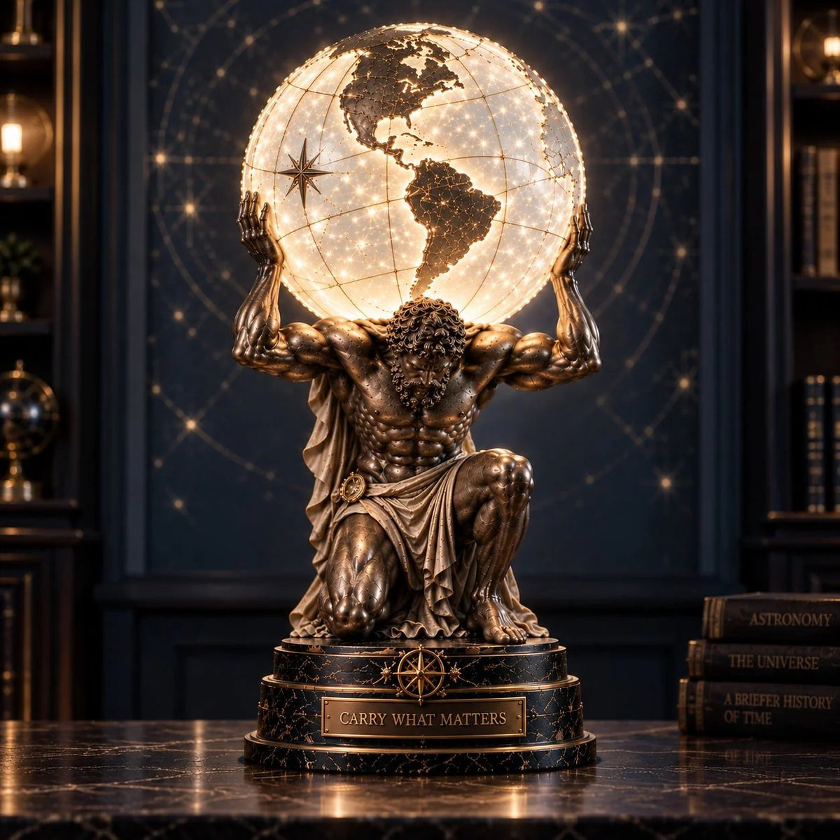 🔥😍🌍 Atlas Illuminated World Sphere Lamp🌌