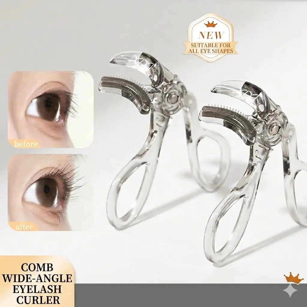 Lash Genius Wide-Angle Curler with Comb - Perfectly Curls Every Lash WITHOUT the Pinch!