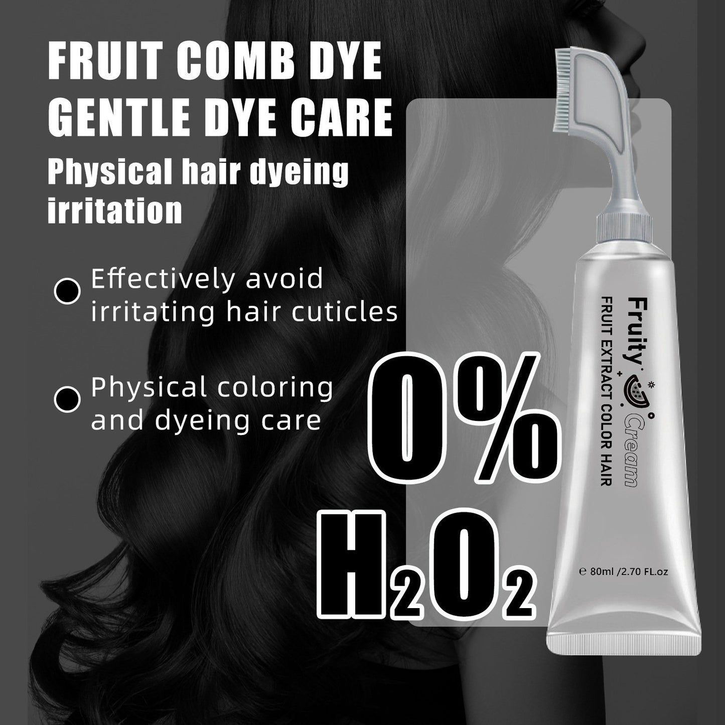 Comb‐In Hair Dye Cream for Gray Coverage – Natural Black & Dark Brown