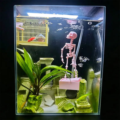 Dancing Skeleton Aquarium Bubbler