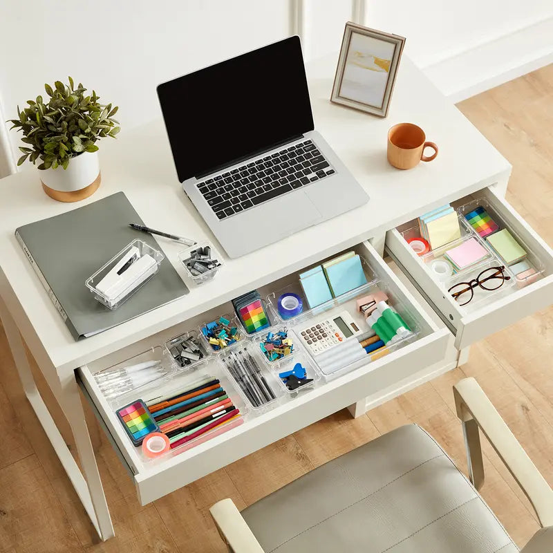 Vanity Drawer Organizer for Makeup, Jewelry & Gadgets (Silicone Tabs Not Included)