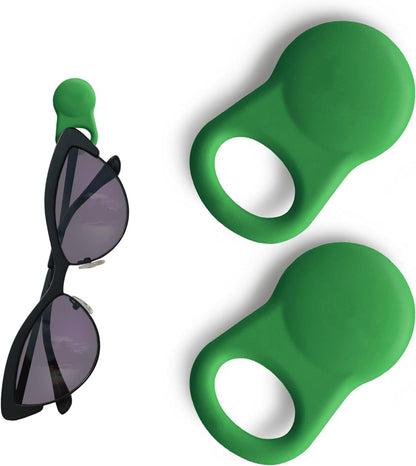 Glasses Clips (2-pack) - Magnetic Glasses Holder for Clothes, Eyewear Strap Alternative, ID Badge Holder