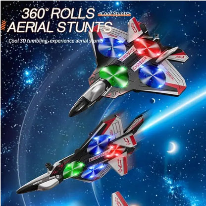 Colorful LED Stunt Fighter Jet Drone