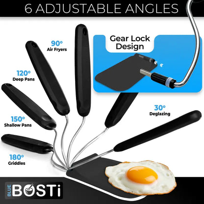 Spatula with adjustable angles