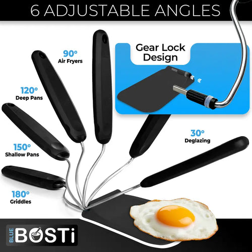 Spatula with adjustable angles