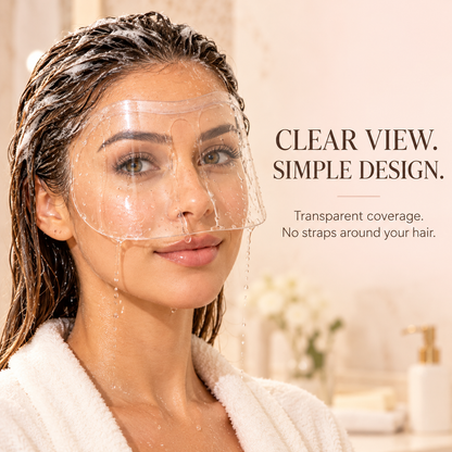 💧 Lash & Brow Shower Shield – Clear Adhesive Splash Guard for Easier Hair Washing