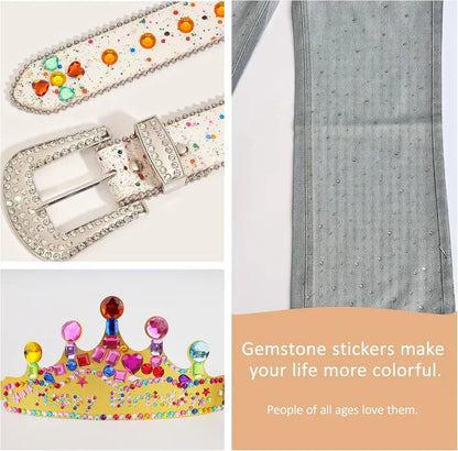 3500pcs Glossy Self-Adhesive Gem Stickers Bedazzling Kit