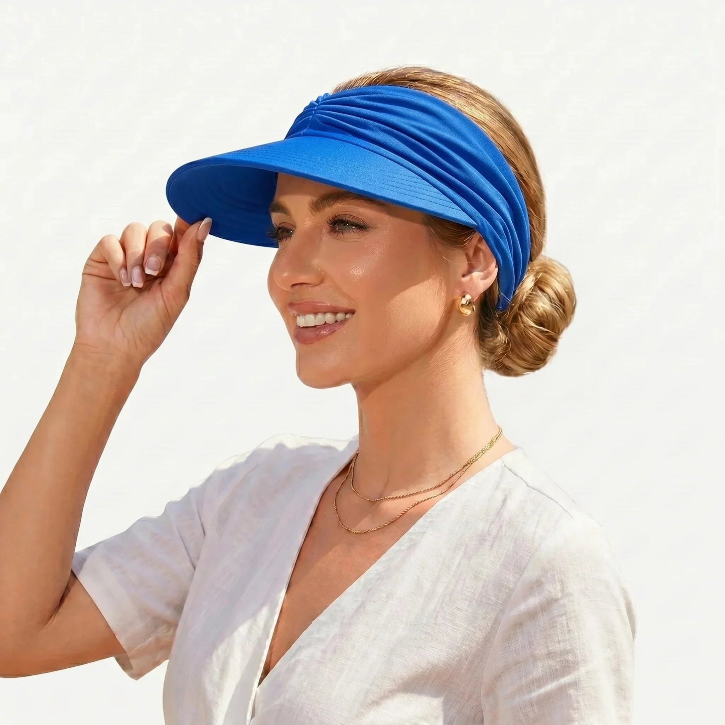 🔥 Summer Hot Sale 50% OFF💕👒UPF 50+ Sun Visor Ponytail Hat