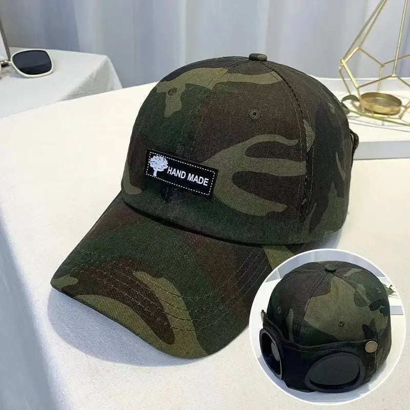 Ear-Style Aviator Baseball Cap – Streetwear Snapback Hat with Sun Protection