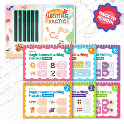 Reusable Grooved Handwriting Workbook for Kids