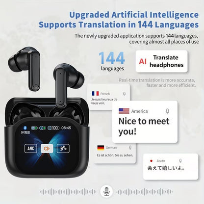 💯ONLY $19.99🔥Wireless Bluetooth Translation Earphone With LED display screen(Fit iOS & Android)