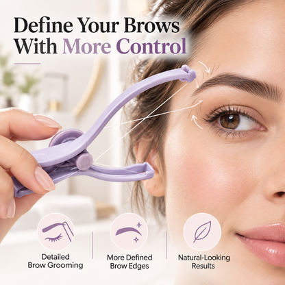 💜 Precise Brow Threading Tool – Easy At-Home Facial Hair Removal & Eyebrow Grooming