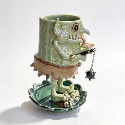 🤣🪴The Goblin Pot — Handmade Ceramic Monster Planter That Gives Your Plants a Face