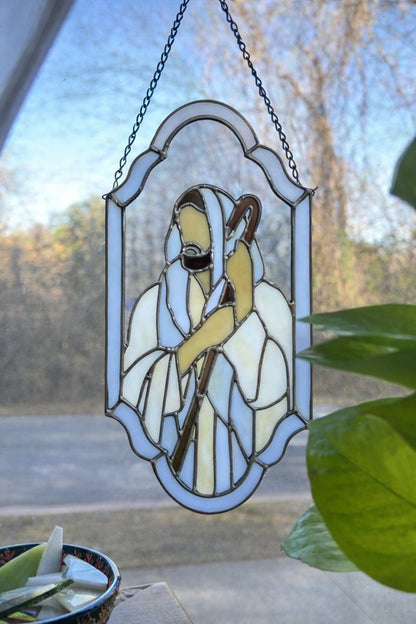 ✨Handcrafted Christian Stained Window Panel