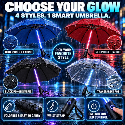 🌧️ 49% OFF Color-Changing LED Umbrella ✨ Turn Every Rainy Night Into A Light Show
