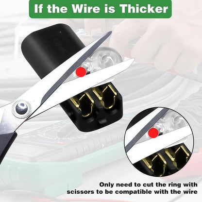 50 PCS Fast-Fit 2-Pin Double-Wire Plug-in Connectors