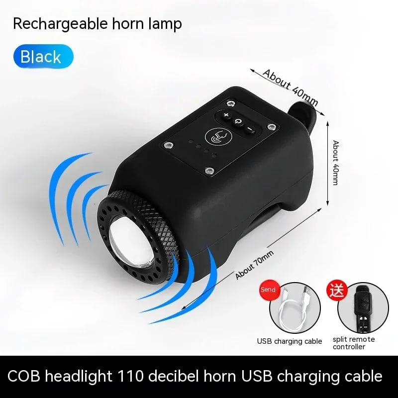 Noomoriey™ Bike Electronic Horn with Large Range Floodlight