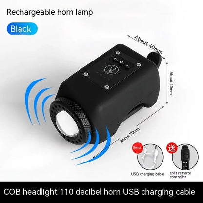 Noomoriey™ Bike Electronic Horn with Large Range Floodlight