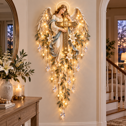 ✝️Sacred Glow – Jesus, Angel & Nativity Lighted Wall Décor