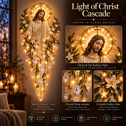 ✝️Sacred Glow – Jesus, Angel & Nativity Lighted Wall Décor