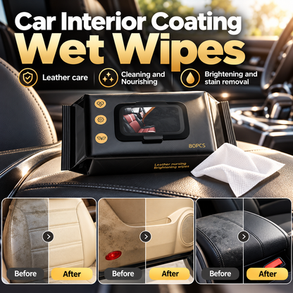 🔥 Car Interior Coating Wet Wipes(80 Pieces)