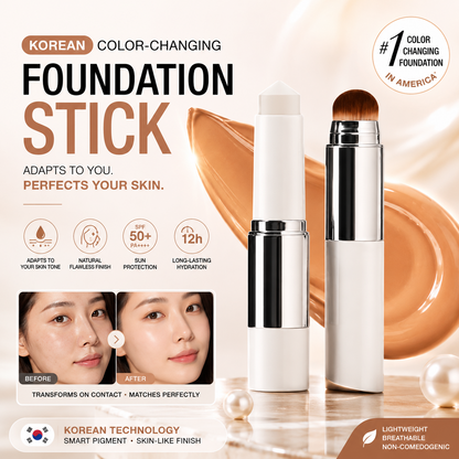 Korean Color-Changing Foundation Stick