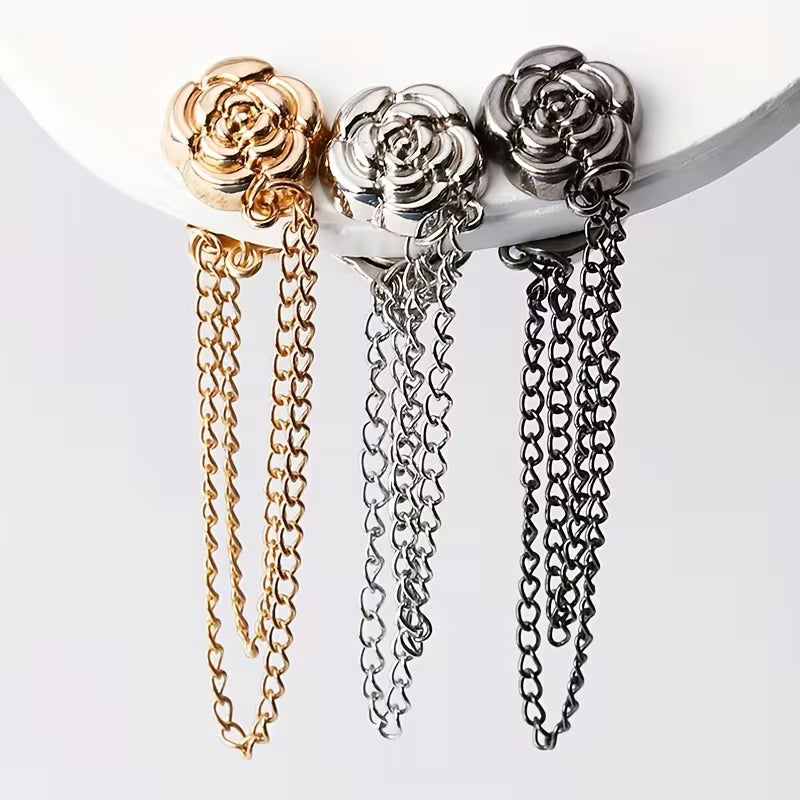 🔥2026 New Magnetic Chain Buckle for Pants Hem Fixing, Anti-Dragging, Clothing Shortening, and Decorative Hem Clips