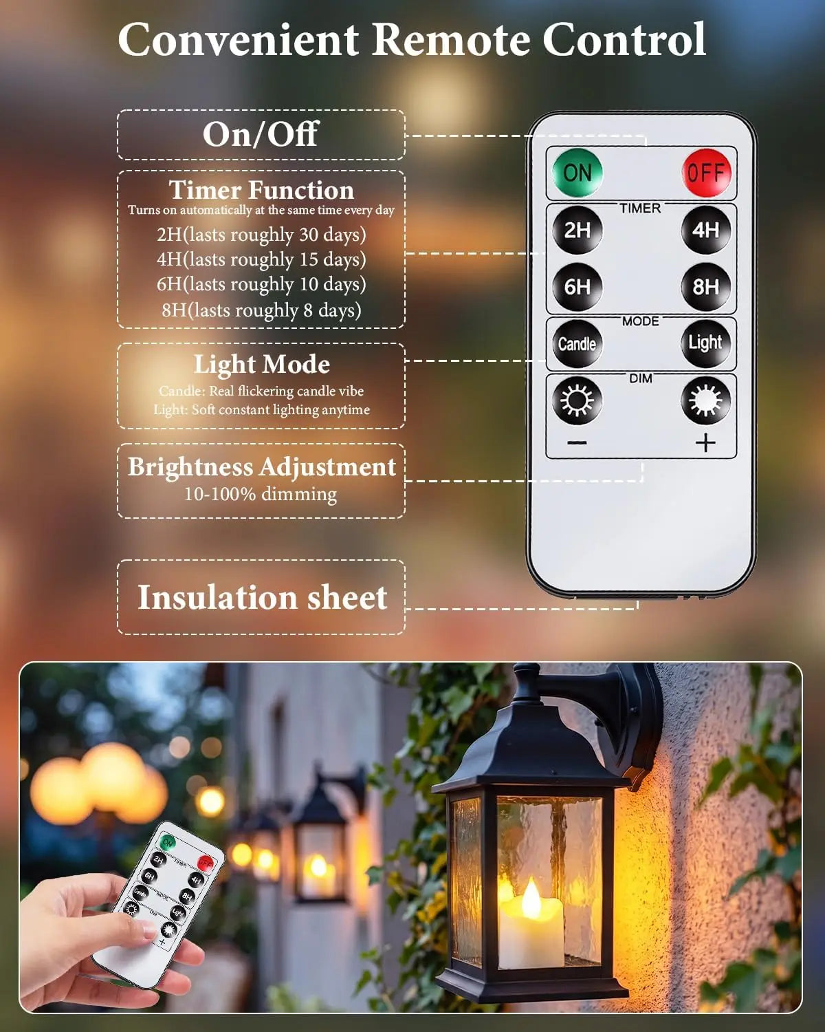 Rechargeable LED Candles with Remote Control, Timer & Charging Base es for Holiday, Party, Indoor Decor