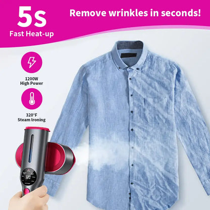 2026 Upgrade Garment Steamer for Clothes, Portable Travel Clothing Steamer Iron
