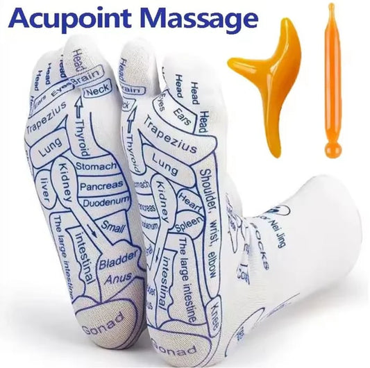 🔥 Foot Acupoint Reflexology Socks | Walking Acupressure | Improve Circulation & Warmth🧦💫
