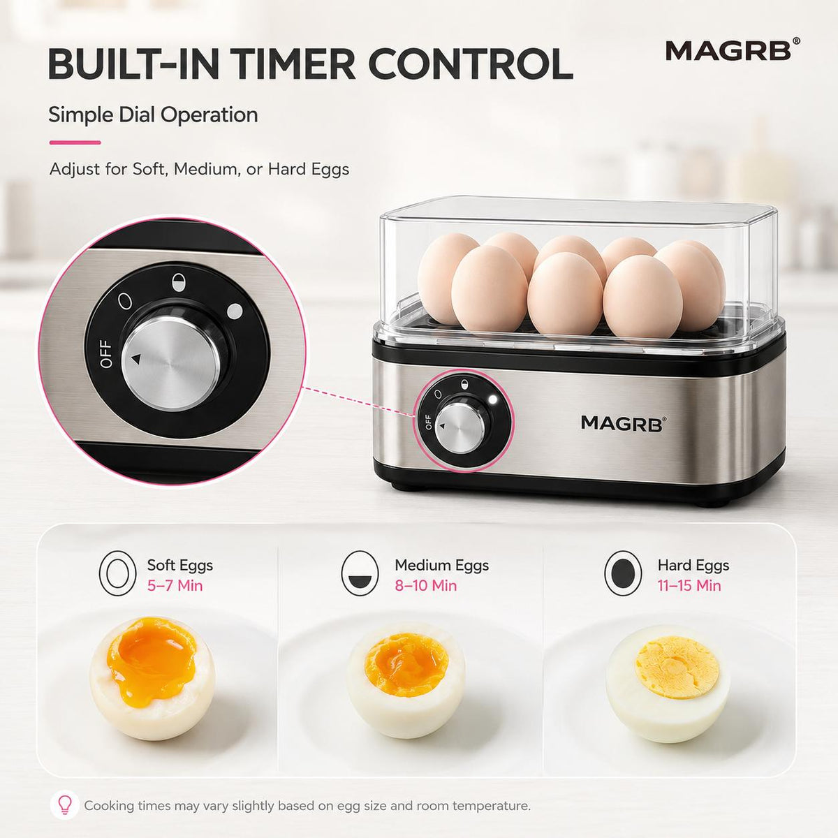 🔥Early Black Friday-Multifunctional Egg Steamer with Clear Lid