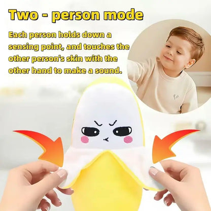 Banana Plush Toy-USB Rechargeable Electric Motion Sensor Music Interactive Toy