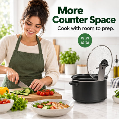 🔥LAST DAY 50% OFF - 🍳Multifunctional Anti-Slip Cooker Lid Stand - Space-Saving Kitchen Counter Organizer
