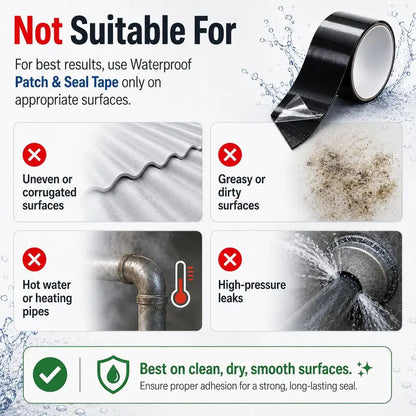 ✨Heavy-Duty Waterproof Seal Repair Tape – Strong Adhesive Leak Patch for Roof & RV