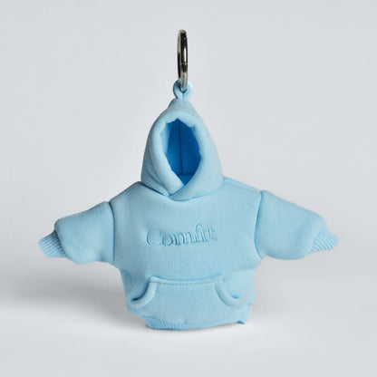 Comfrt | Hoodie Keychain | Miniature Stress Ball Hoodie Clip-On Keychain Charm