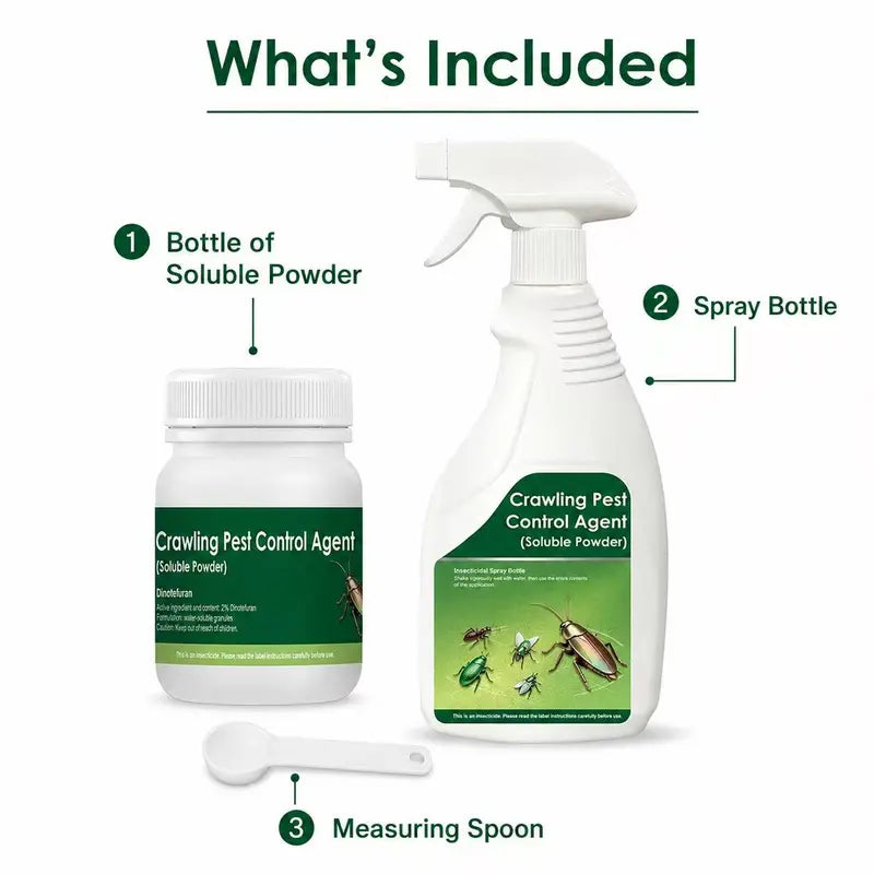 Multi-Purpose Pest Control Kit – For Roaches, Ants, Spiders, Bed Bugs & 40+ Household Pests