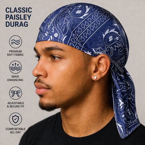 Classic Paisley Durag – Style Meets Performance