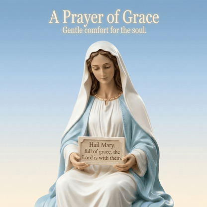✝️Peaceful Desk Companions ✨ Handcrafted Jesus & Virgin Mary Figurines