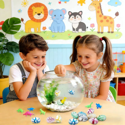 60PCS Dinosaur Eggs Hatching Toys for Kids Party Favors