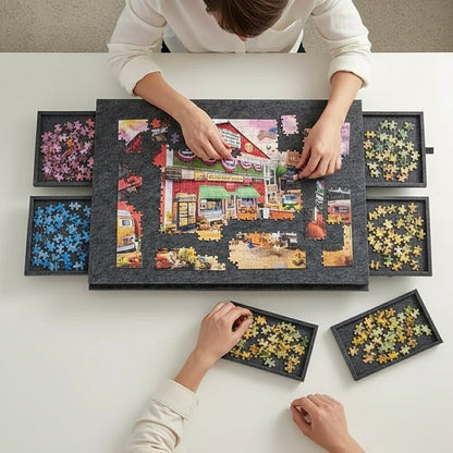 2-in-1 Puzzle Board & Storage System