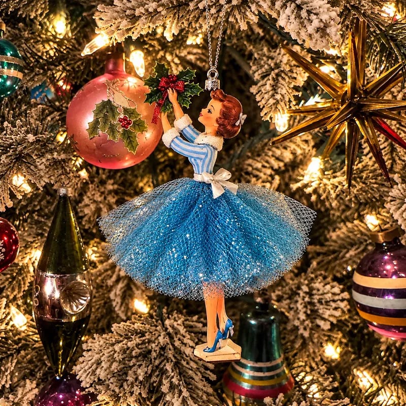 🎄 Vintage Christmas Lady Ornaments – Bring Back the Magic of the 1950s ✨