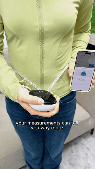 Smart Bluetooth-Enabled Digital Measuring Tape for Body Measurements (Waist, Chest, Thighs, etc.) – Rechargeable, with One-Touch Retraction