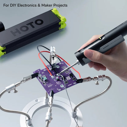 Cordless Soldering Iron Set – 3-Second Heat-Up to 400°F, 140W Plugged In / 60W Cordless, Smart PID Control, C245 Tips, USB-C & Power Bank Compatible