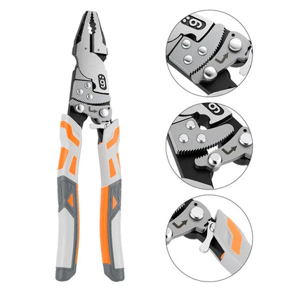 55-Steel Self-Locking Anti-Skid Ratchet Pliers