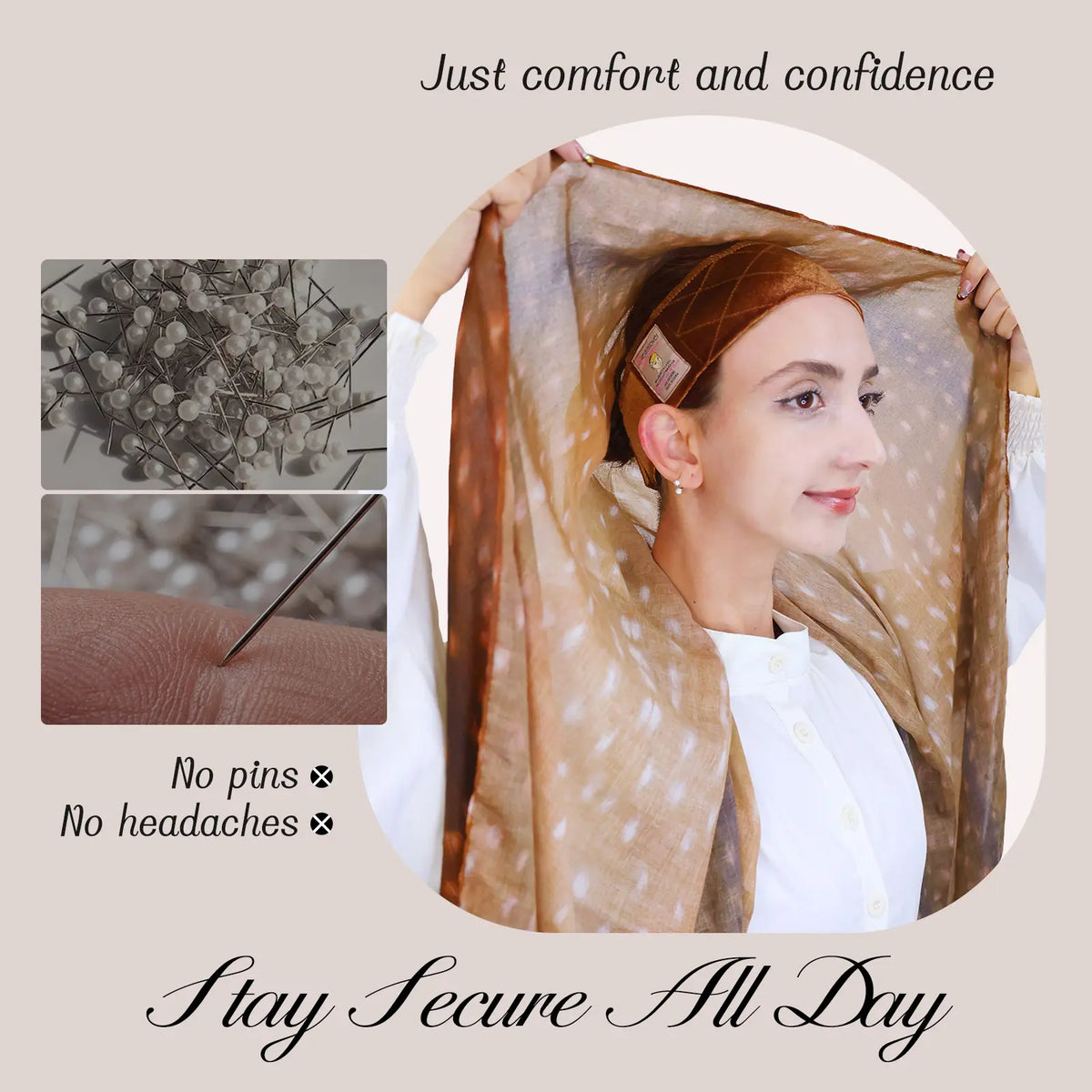 Non Slip Adjustable Velvet Headband