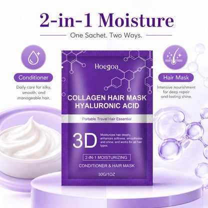 Collagen & Hyaluronic Acid 2-in-1 Hair Mask/Conditioner Sachet