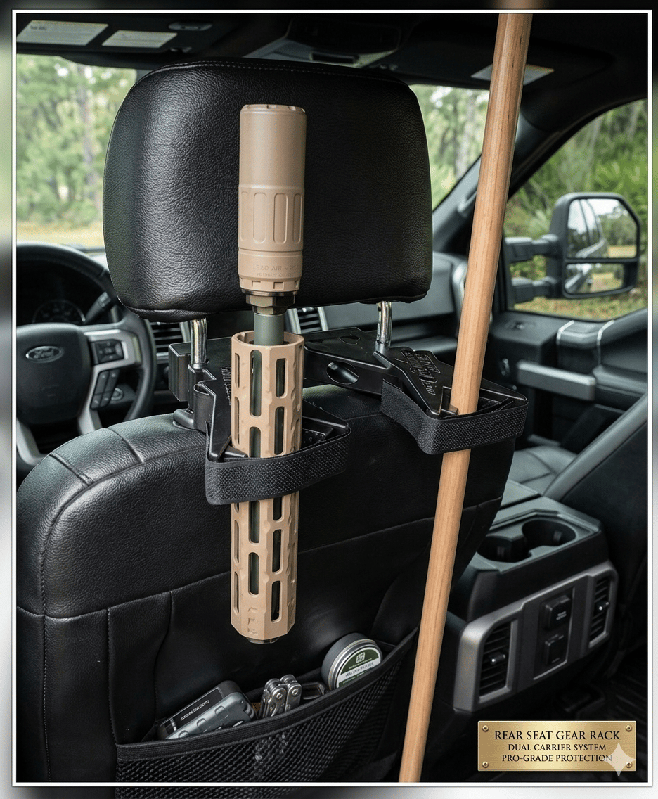 🔥Limited Time 49% OFF | Heavy-Duty Universal Car Seat Back Support Mount Rack, Sturdy Rear Seat Backrest Reinforcement Bracket,