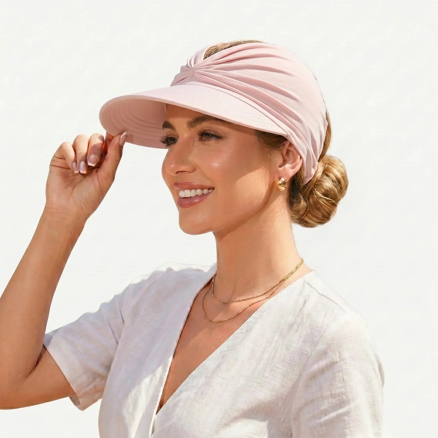 🔥 Summer Hot Sale 50% OFF💕👒UPF 50+ Sun Visor Ponytail Hat